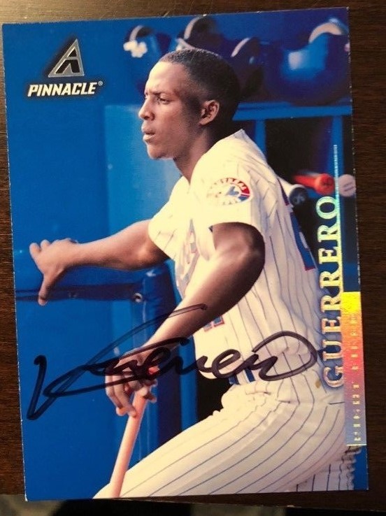 Vladimir Guerrero signed autographed baseball card 1998 Pinnacle