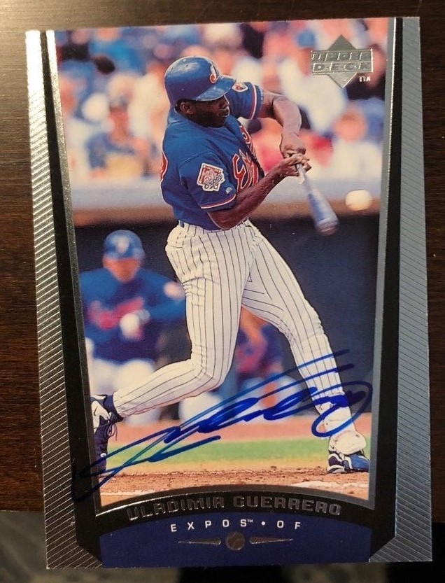 Vladimir Guerrero signed autographed card 1999 Upper Deck