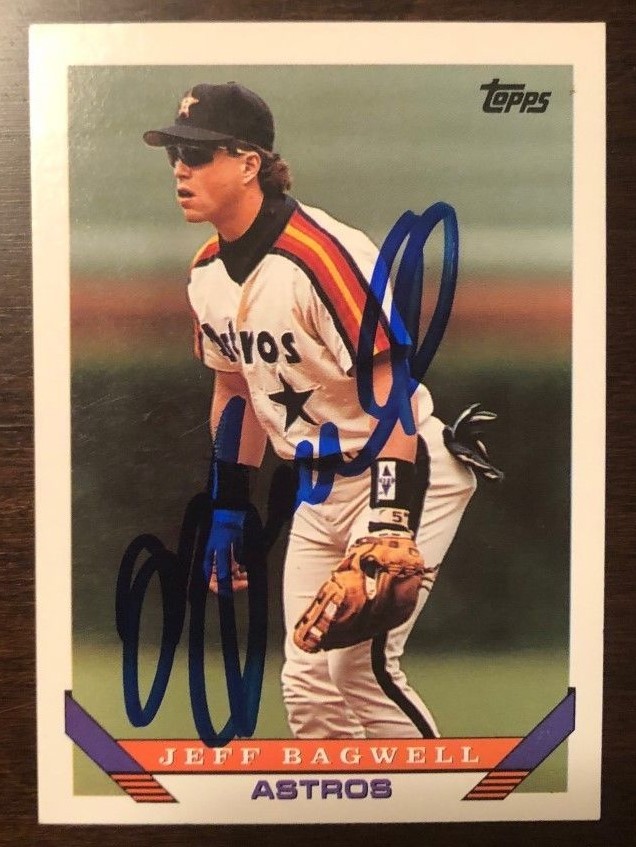 Jeff Bagwell signed autographed 1993 Topps