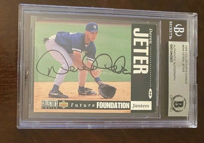 Derek Jeter signed autographed 1994 Upper Deck Collecors Choice Rookie IN PERSON