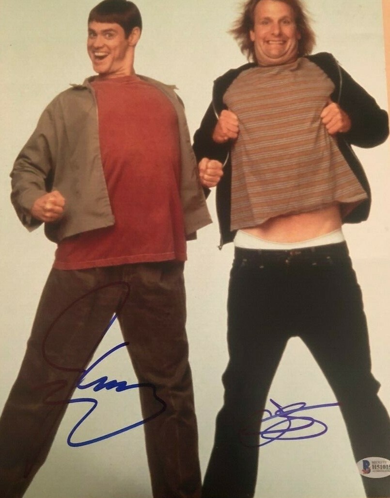 Jim Carrey Jeff Daniels signed autographed 11x14 Photo Dumb and Dumber COA