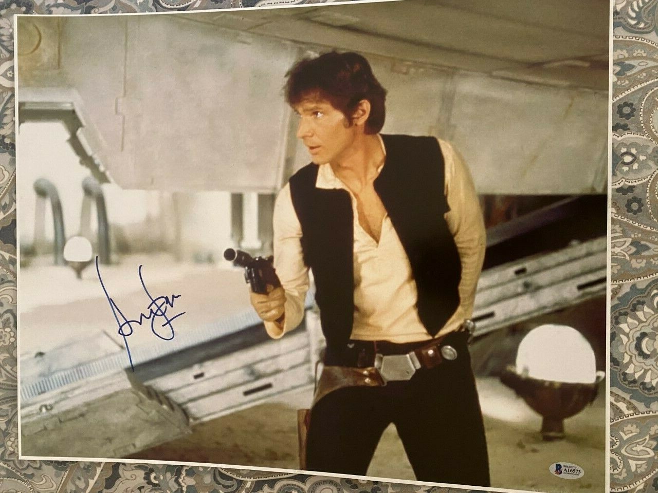 Harrison Ford signed autographed 16x20 Photo Star Wars Han Solo Beckett