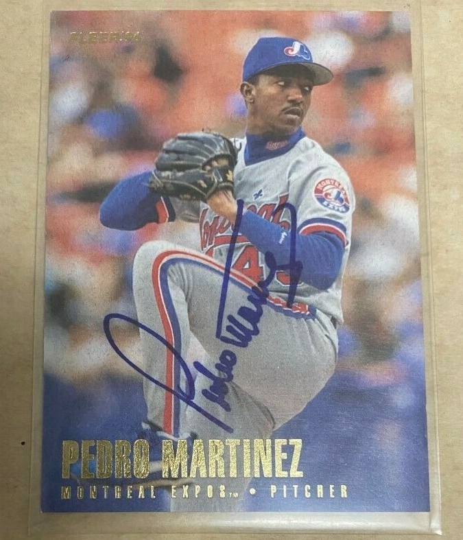Pedro Martinez signed autographed 1996 Fleer Card