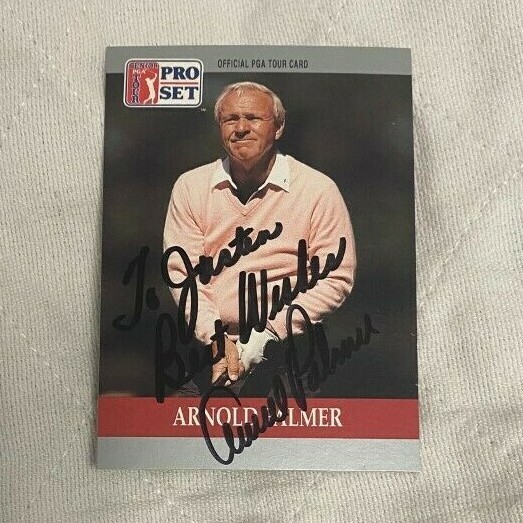 Arnold Palmer signed autographed pro set trading card