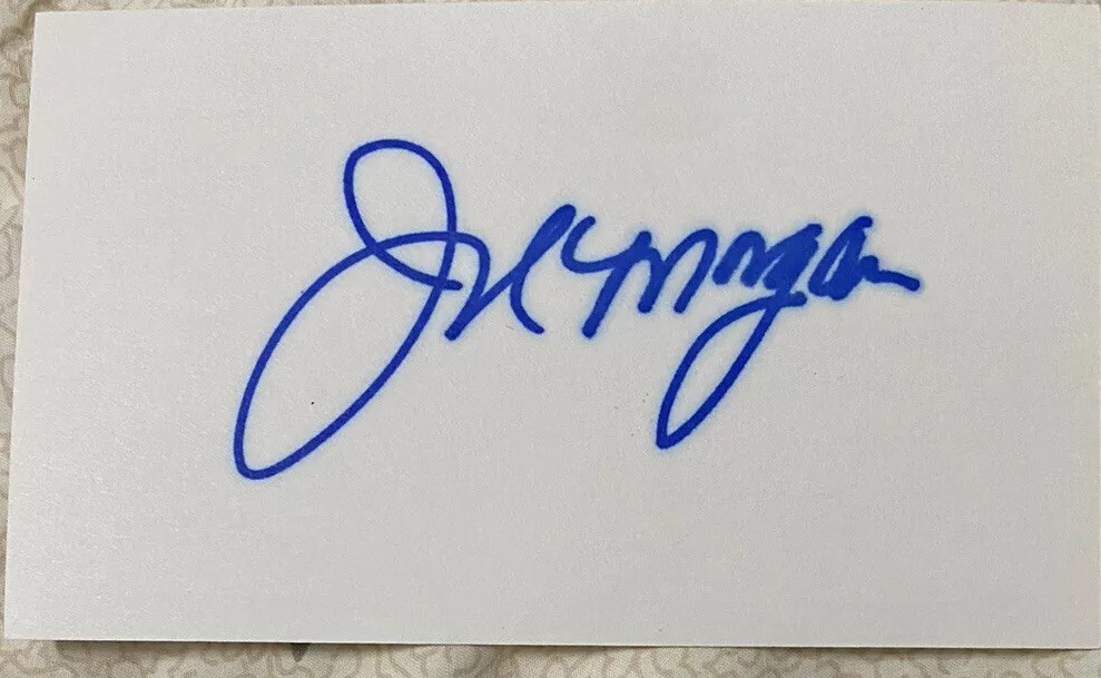 Joe Morgan signed autographed Index Card Hall of Fame Reds