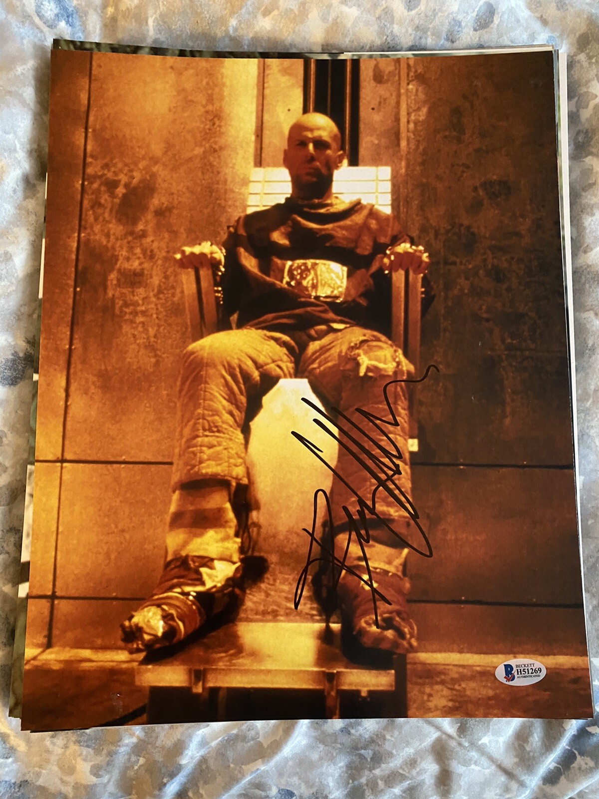 Bruce Willis signed autographed 11x14 Photo Die Hard Beckett Authenticated