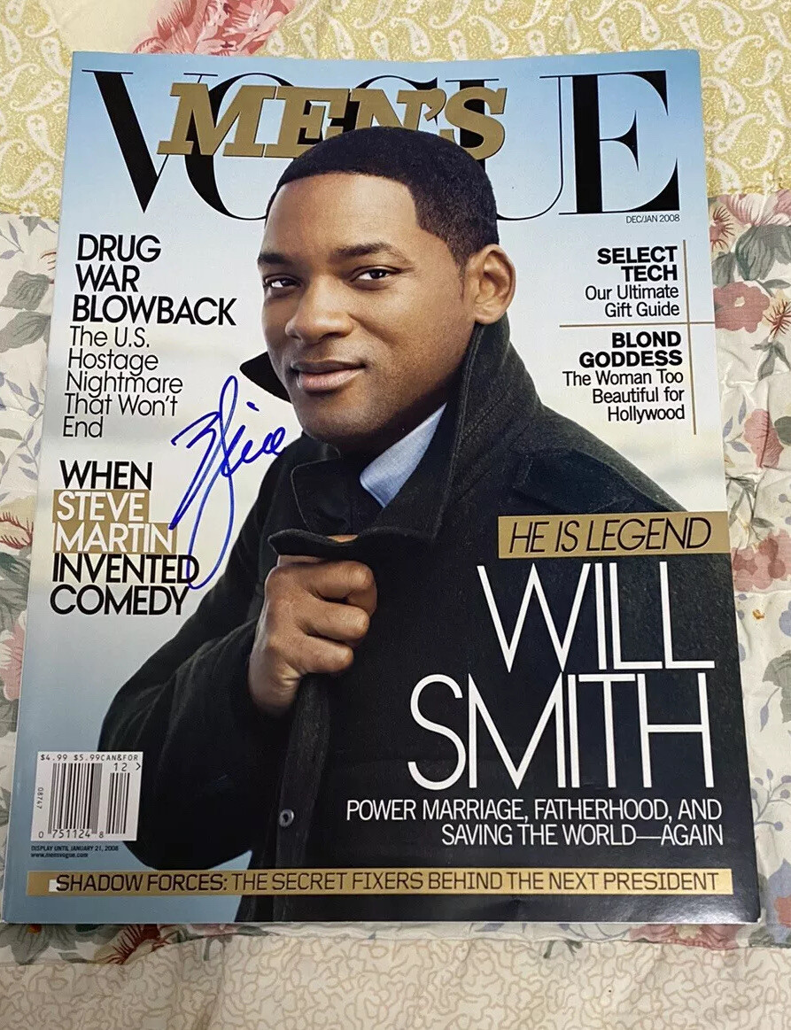WILL SMITH SIGNED AUTOGRAPHED VOGUE MAGAZINE COLLECTIBLE MEMORABILIA