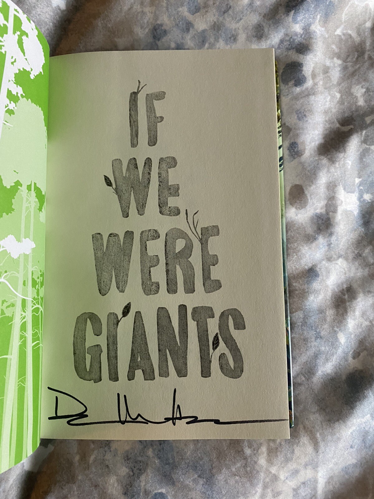 Dave Matthews signed autographed book If We Were Giants (Extremely Rare) COA