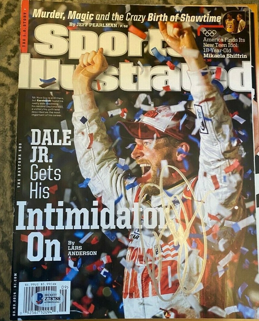 Dale Earnhardt Jr Signed Autographed Sports Illustrated No label Beckett COA