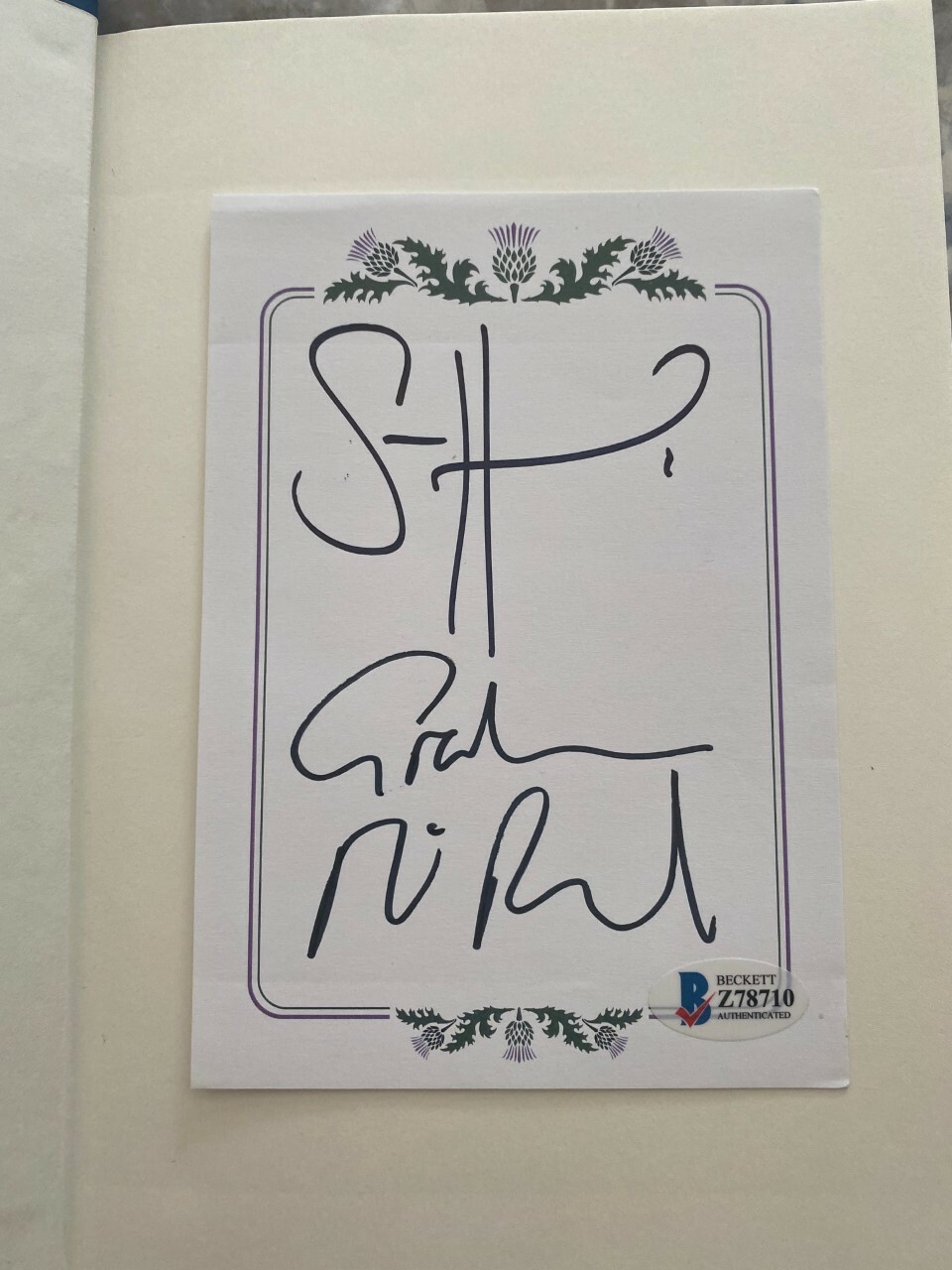 NEW LISTINGSam Heughan signed autographed book Graham McTavish Clanlands Outlander COA