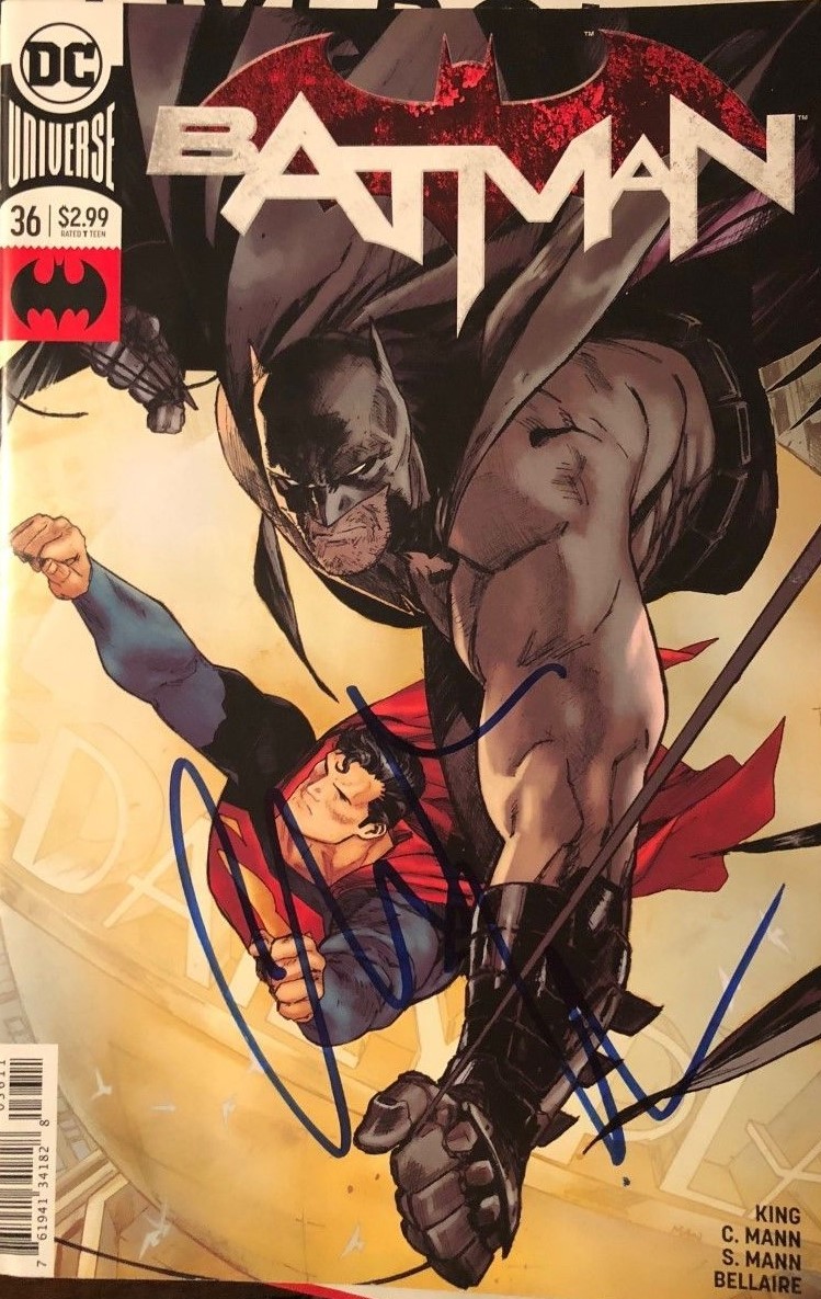 Christian Bale signed autographed Batman Comic Book Superman BECKETT BAS