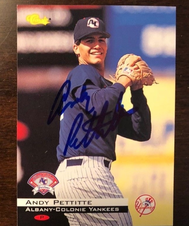 Andy Pettitte signed autographed Rookie Card Minor League Yankees 94 Classic