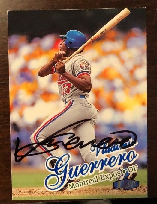 Vladimir Guerrero signed autographed baseball card 1998 Fleer Ultra