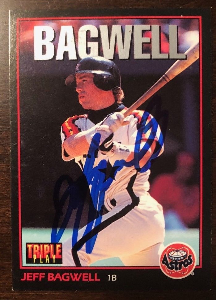 Jeff Bagwell signed autographed 1993 Donruss Triple Play
