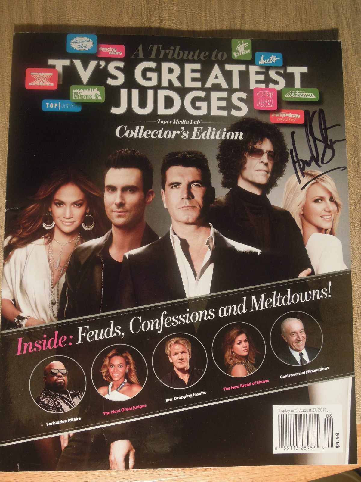Howard Stern signed autographed magazine Americas got Talent RARE