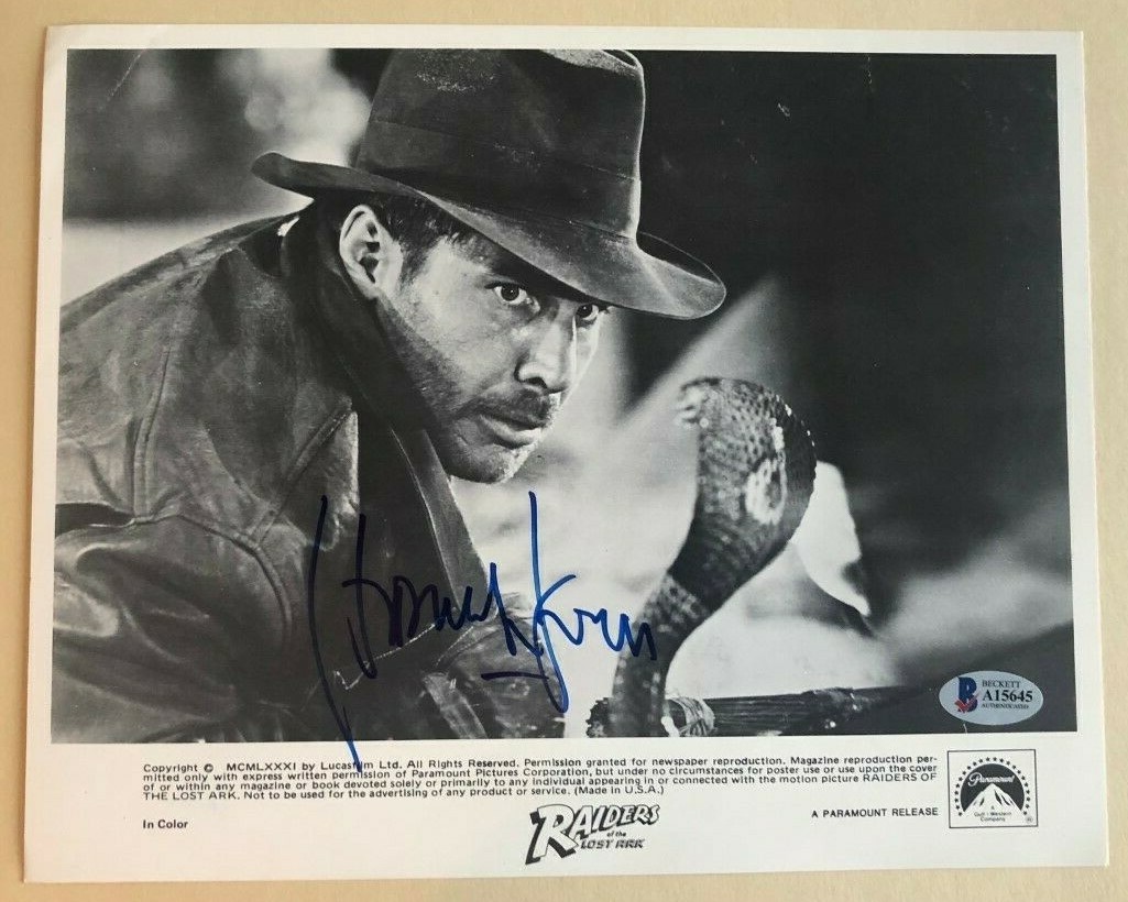 Harrison Ford signed autographed 8x10 Photo Indiana Jones Beckett Authenticated