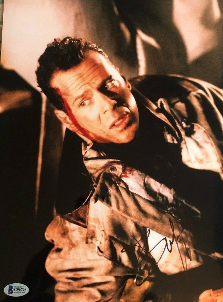 Bruce Willis signed autographed 11x14 Photo Die Hard Beckett Authenticated