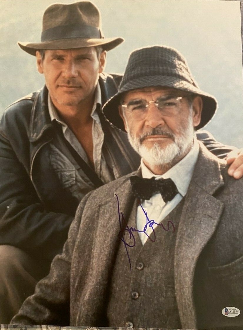 Harrison Ford signed autographed 16x20 Photo Sean Connery Indiana Jones Beckett