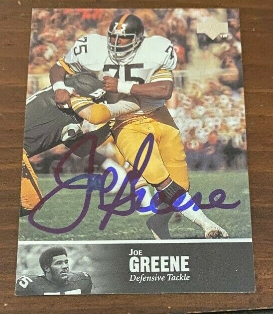 Joe Greene signed autographed 1997 Upper Deck Hall of Fame Card Steelers