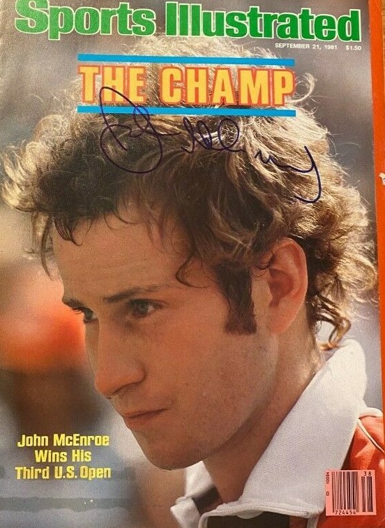 John McEnroe signed autographed Sports Illustrated