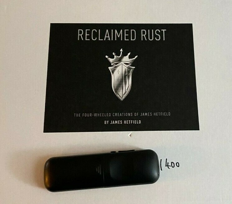 James Hetfield Signed Autographed Reclaimed Rust Collectors Set Book Metallica