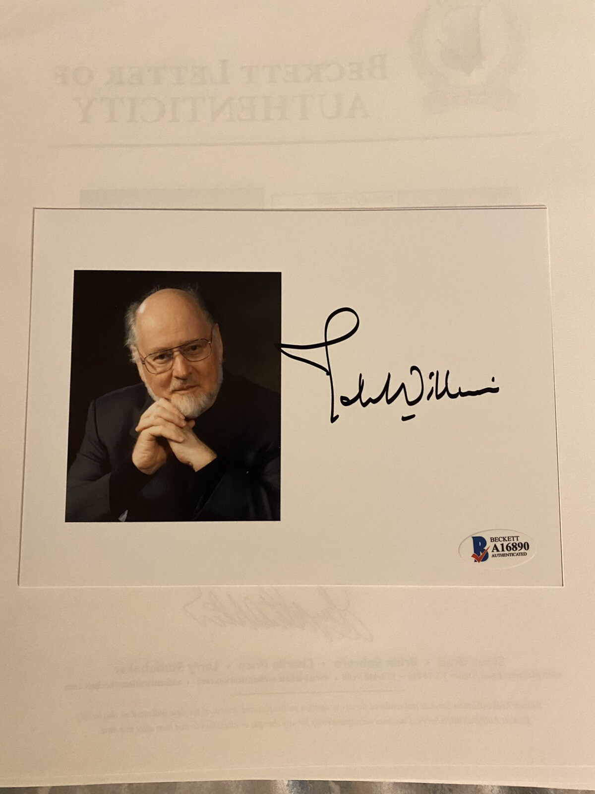 John Williams signed autographed 5x7 Photo BECKETT BAS STAR WARS COMPOSER
