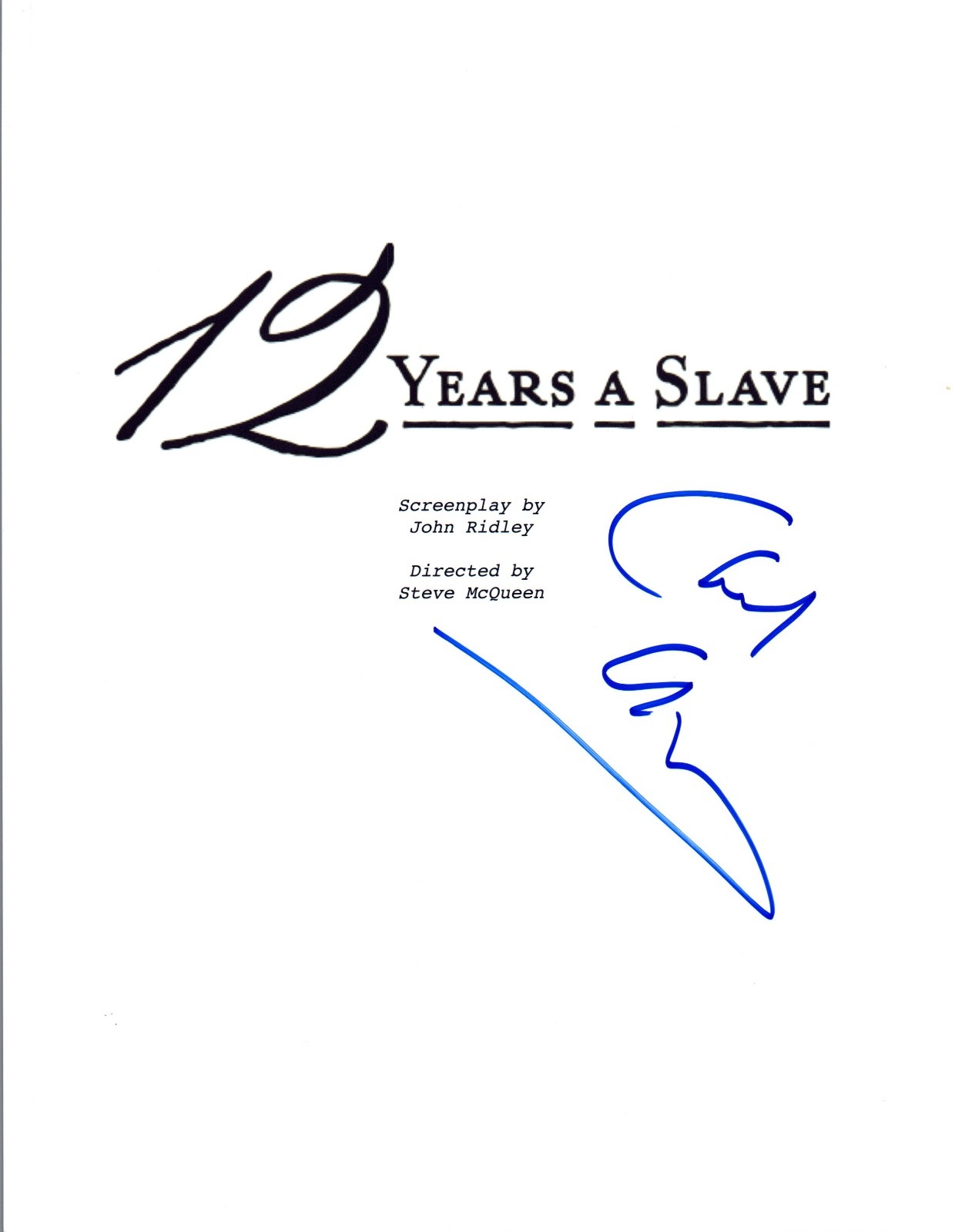 Chiwetel Ejiofor Signed Autographed 12 YEARS A SLAVE Movie Script COA VD