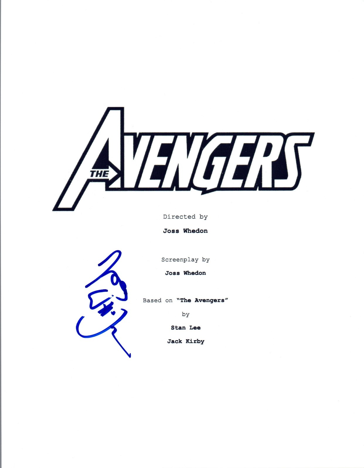 Joss Whedon Signed Autographed THE AVENGERS Movie Script Screenwriter COA VD