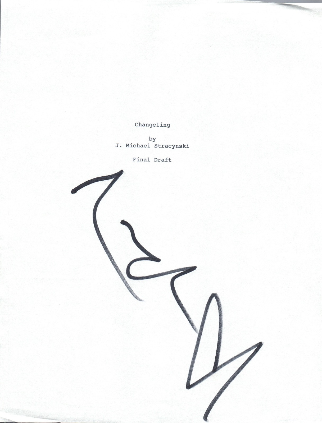 Angelina Jolie Signed Autographed CHANGELING Movie Script COA VD