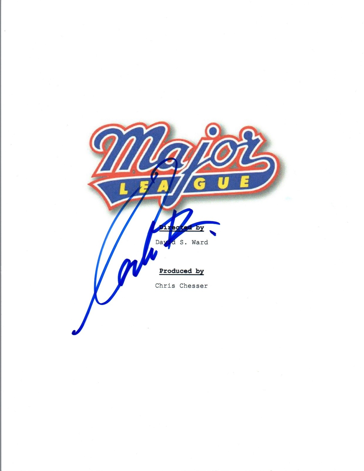 Corbin Bernsen Signed Autographed MAJOR LEAGUE Full Movie Script COA VD
