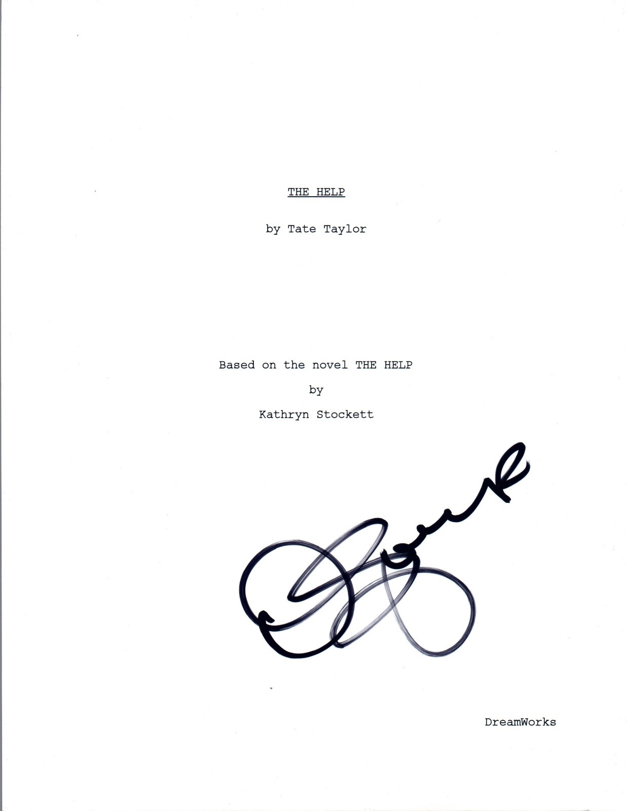 Octavia Spencer Signed Autographed THE HELP Full Movie Script COA VD
