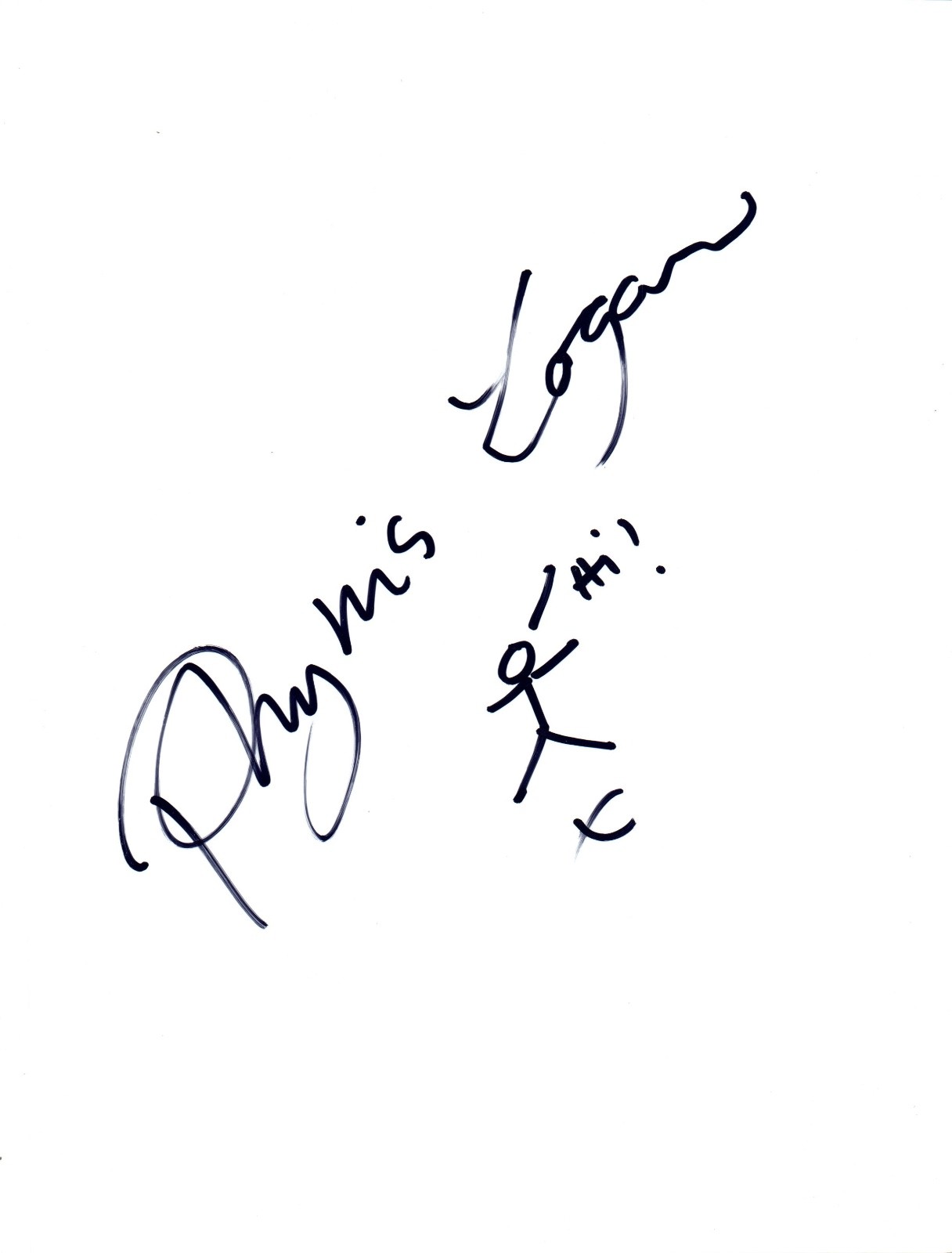 Phyllis Logan Signed Autographed Hand Drawn Sketch Downton Abbey Lovejoy COA VD