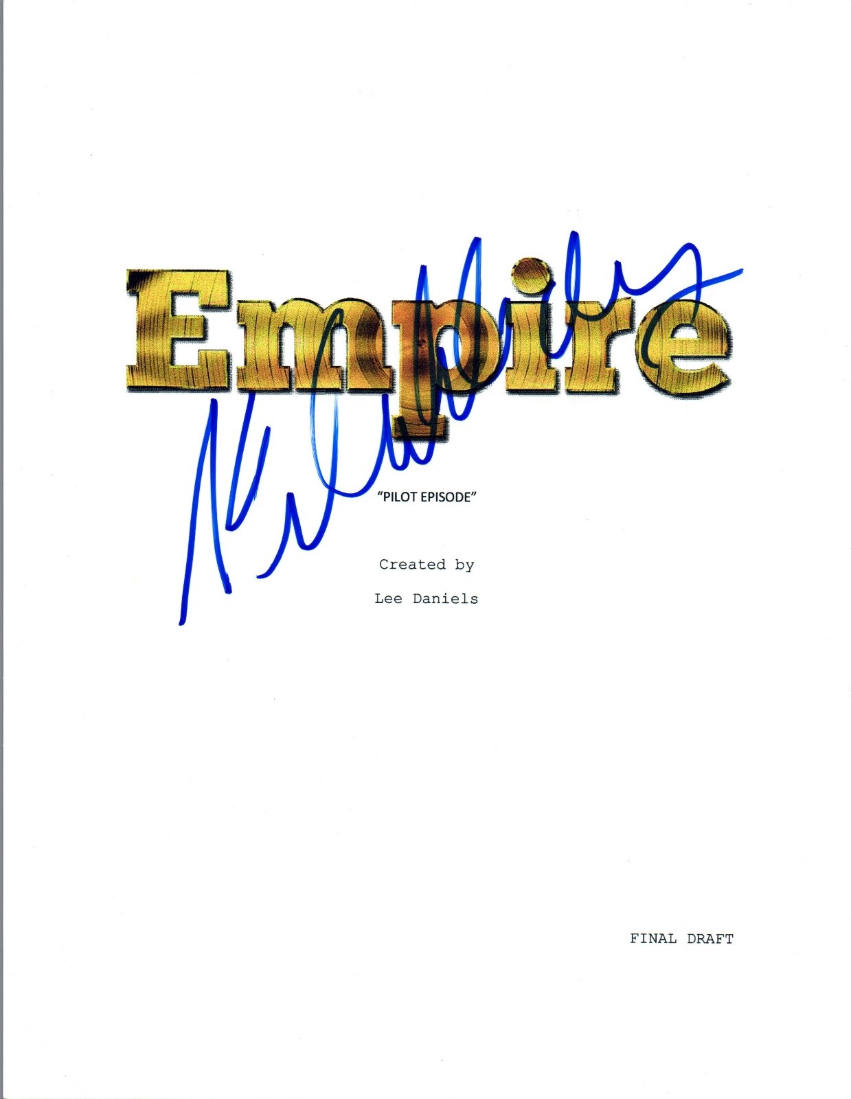 Kaitlin Doubleday Signed Autographed EMPIRE Pilot Episode Script COA VD