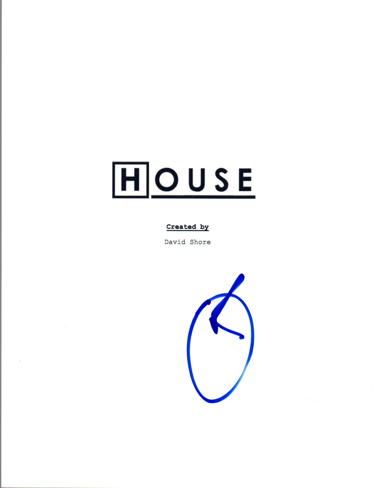 Omar Epps Signed Autographed HOUSE Pilot Episode Script COA VD