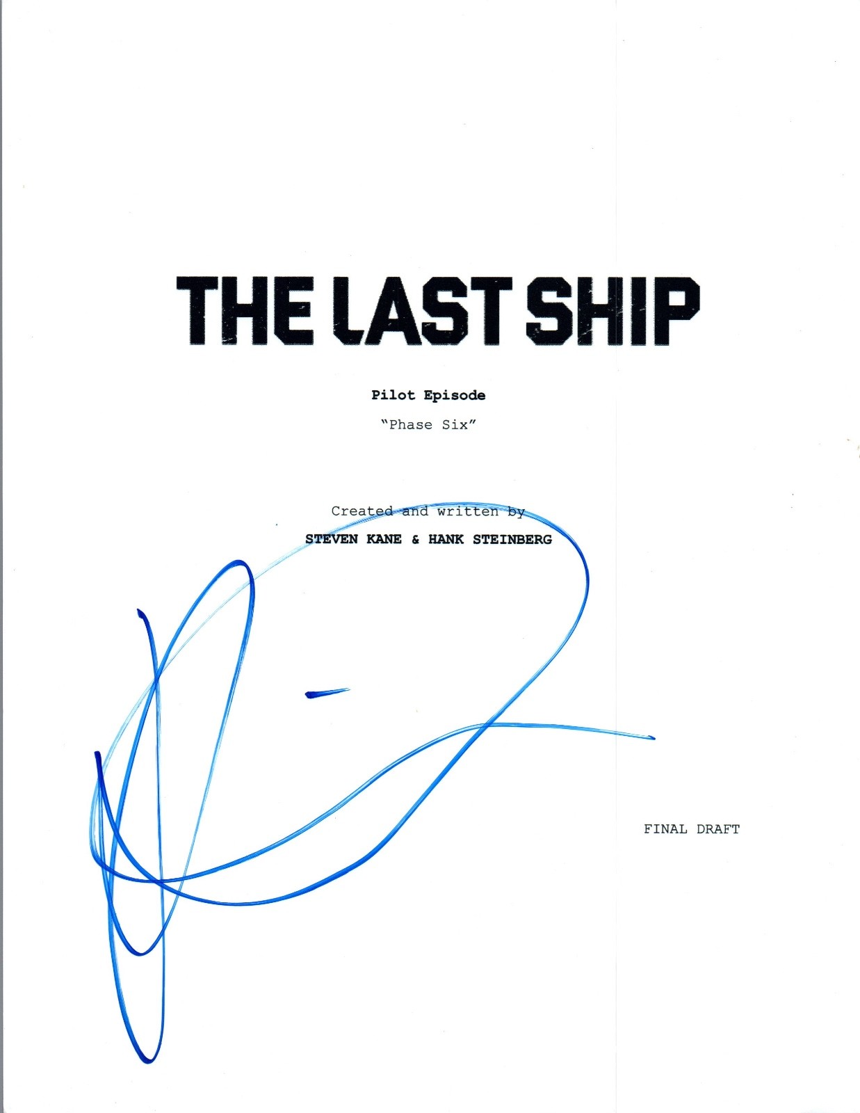 Rhona Mitra Signed Autographed THE LAST SHIP Pilot Episode Script COA VD