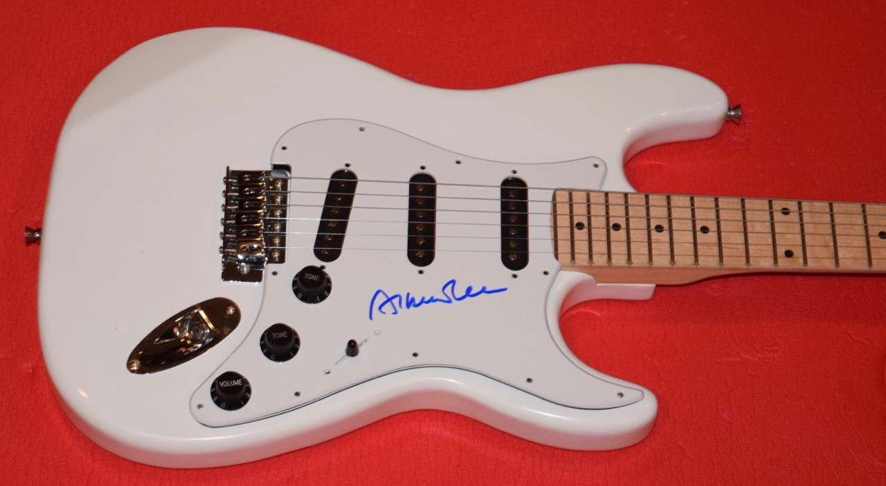 ALBERT LEE SIGNED AUTOGRAPHED ELECTRIC GUITAR BLUES GUITARIST COA COLLECTIBLE MEMORABILIA
