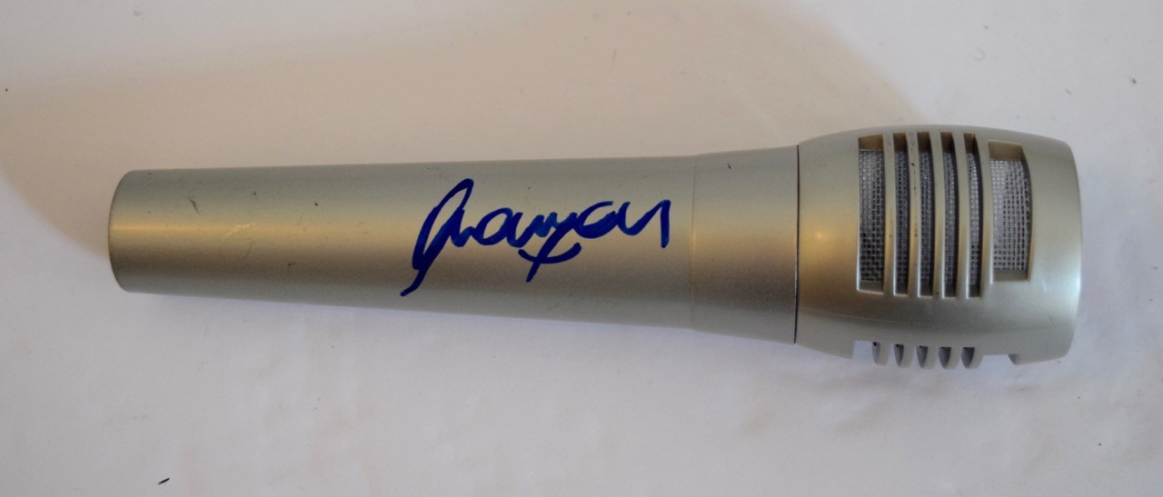 JOHN NEWMAN Signed Autographed Microphone Johnny COA VD