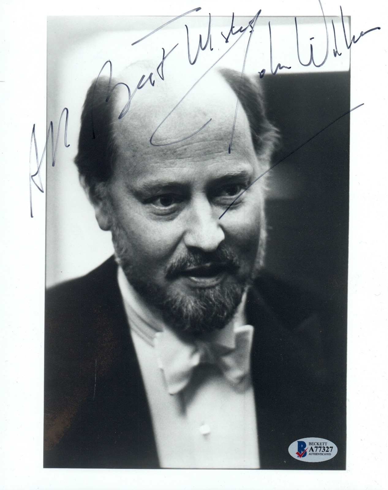John Williams Signed Autographed 8x10 Photo STAR WARS Composer BAS Beckett COA