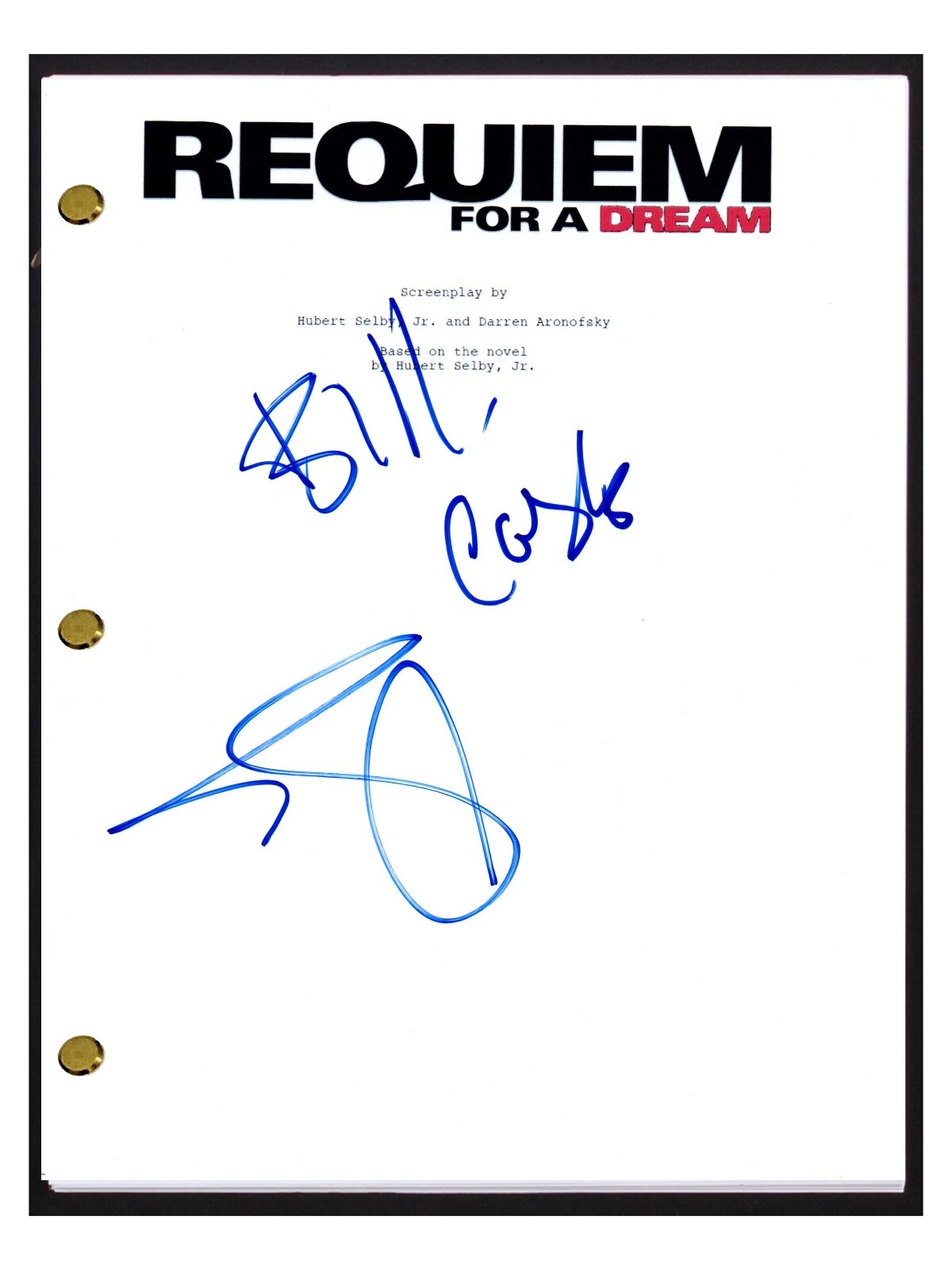 Marlon Wayans Signed Autographed REQUIEM FOR A DREAM Movie Script Screenplay COA