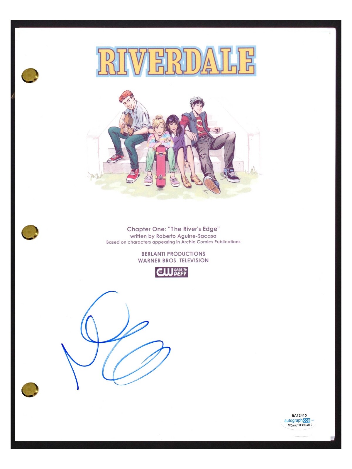 Marisol Nichols Signed Autographed RIVERDALE Pilot Script Screenplay ACOA COA