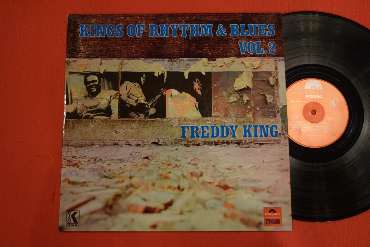 Freddie King Signed Autographed Record Album Kings of Rhythm & Blues Freddy Rare