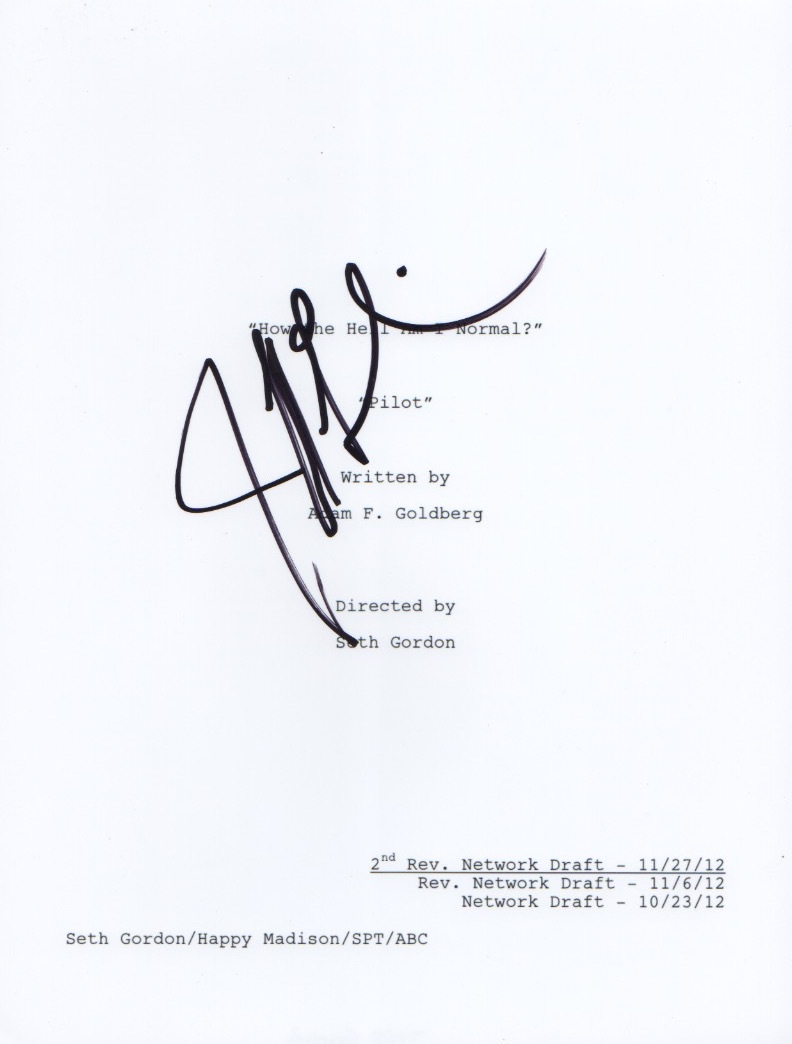Jeff Garlin Signed Autographed The Goldbergs Full Pilot Episode Script