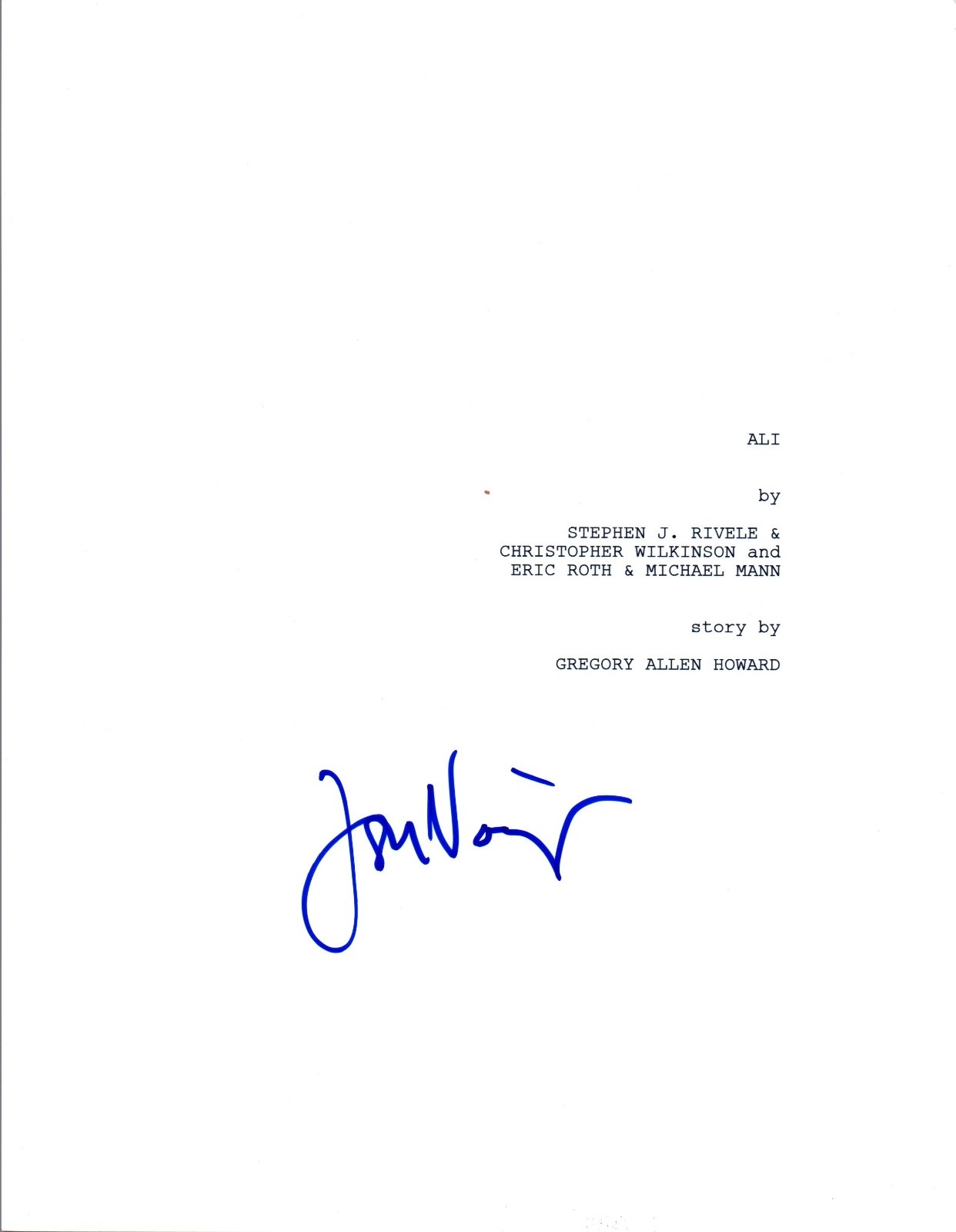 Jon Voight Signed Autographed ALI Full Movie Script COA VD