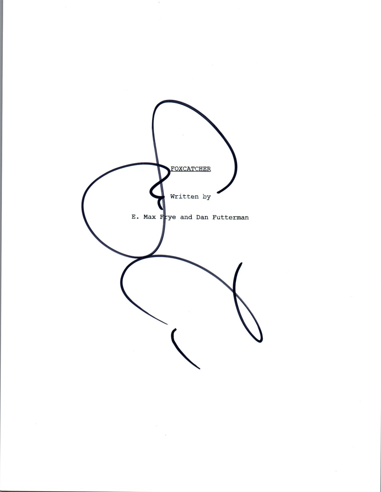 Steve Carell Signed Autographed FOXCATCHER Full Movie Script COA VD