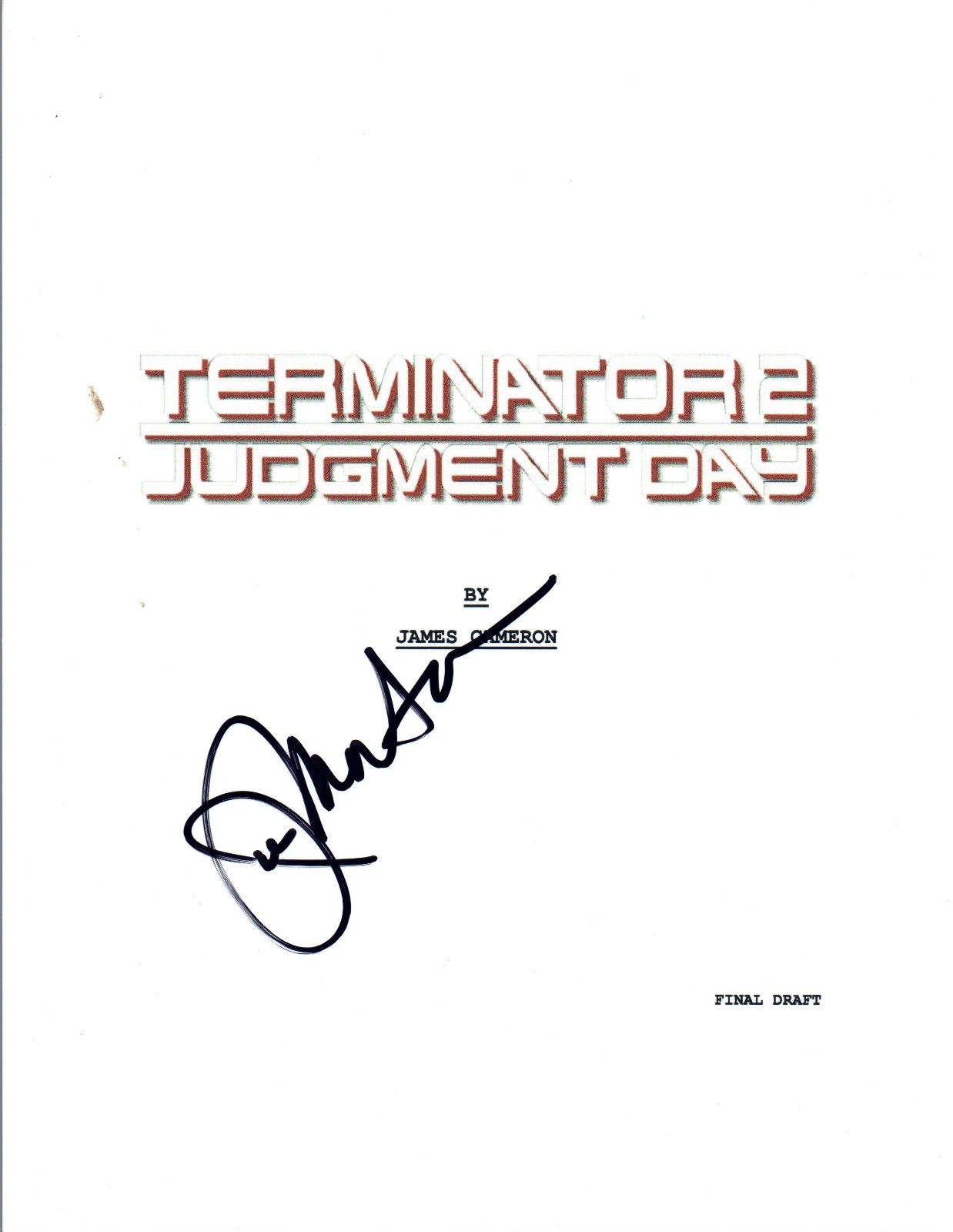 Joe Morton Signed Autographed TERMINATOR 2 JUDGEMENT DAY Movie Script COA VD