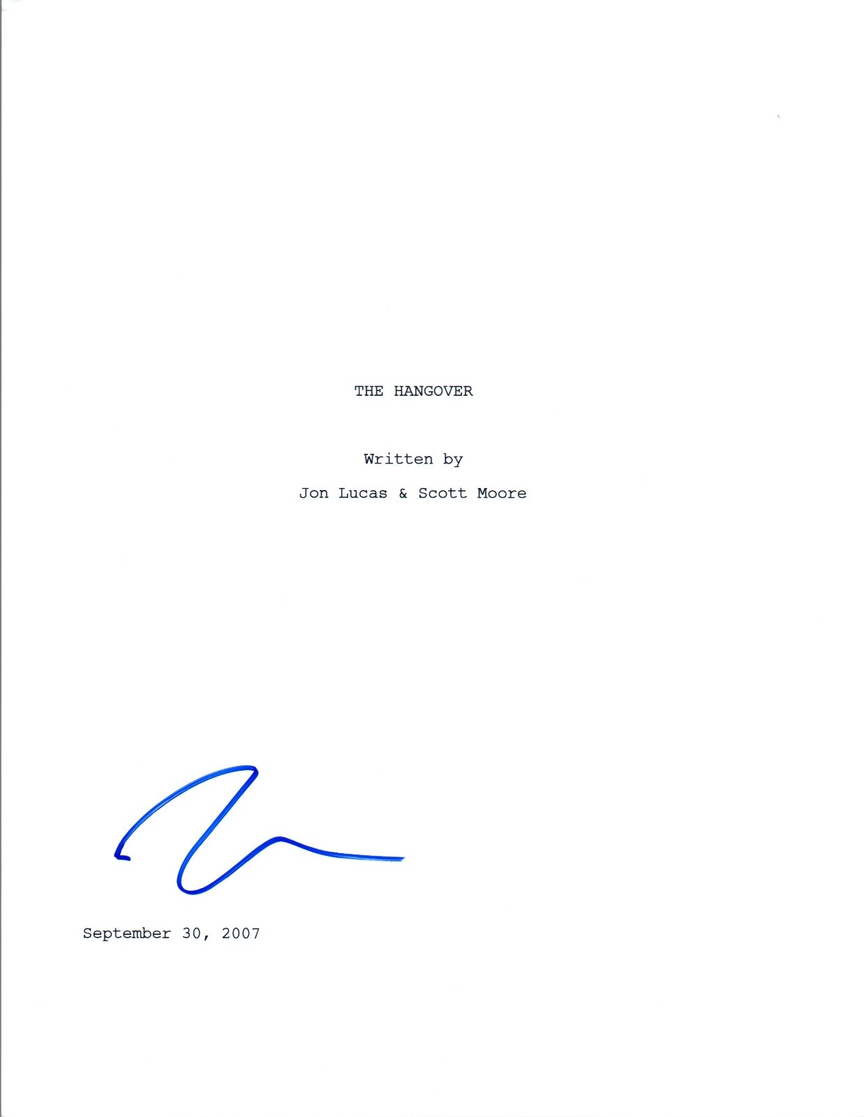 Ken Jeong Signed Autograph THE HANGOVER Full Movie Script COA VD