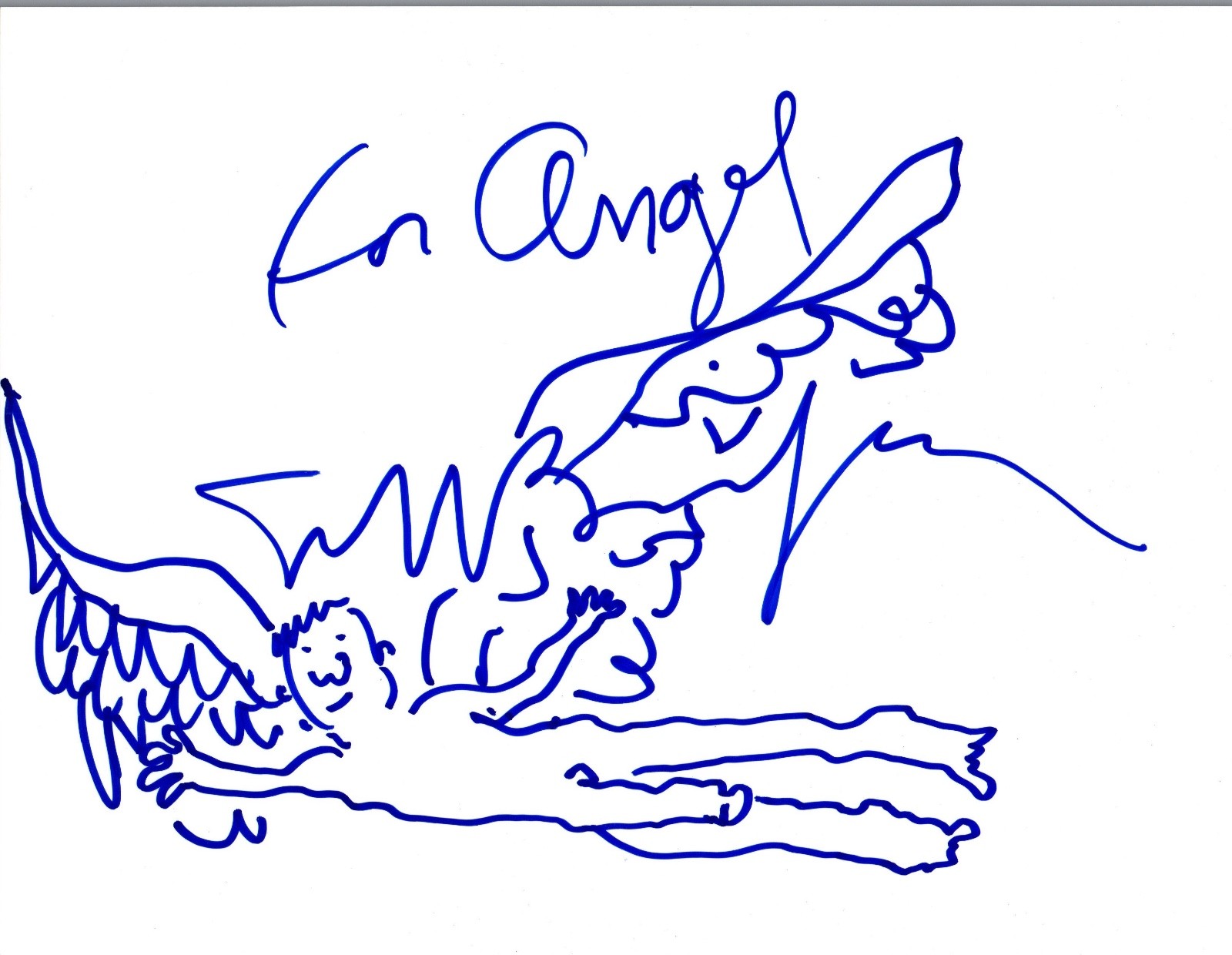 Jeff Bridges Signed Autographed Hand Drawn Sketch The Big Lebowski COA VD