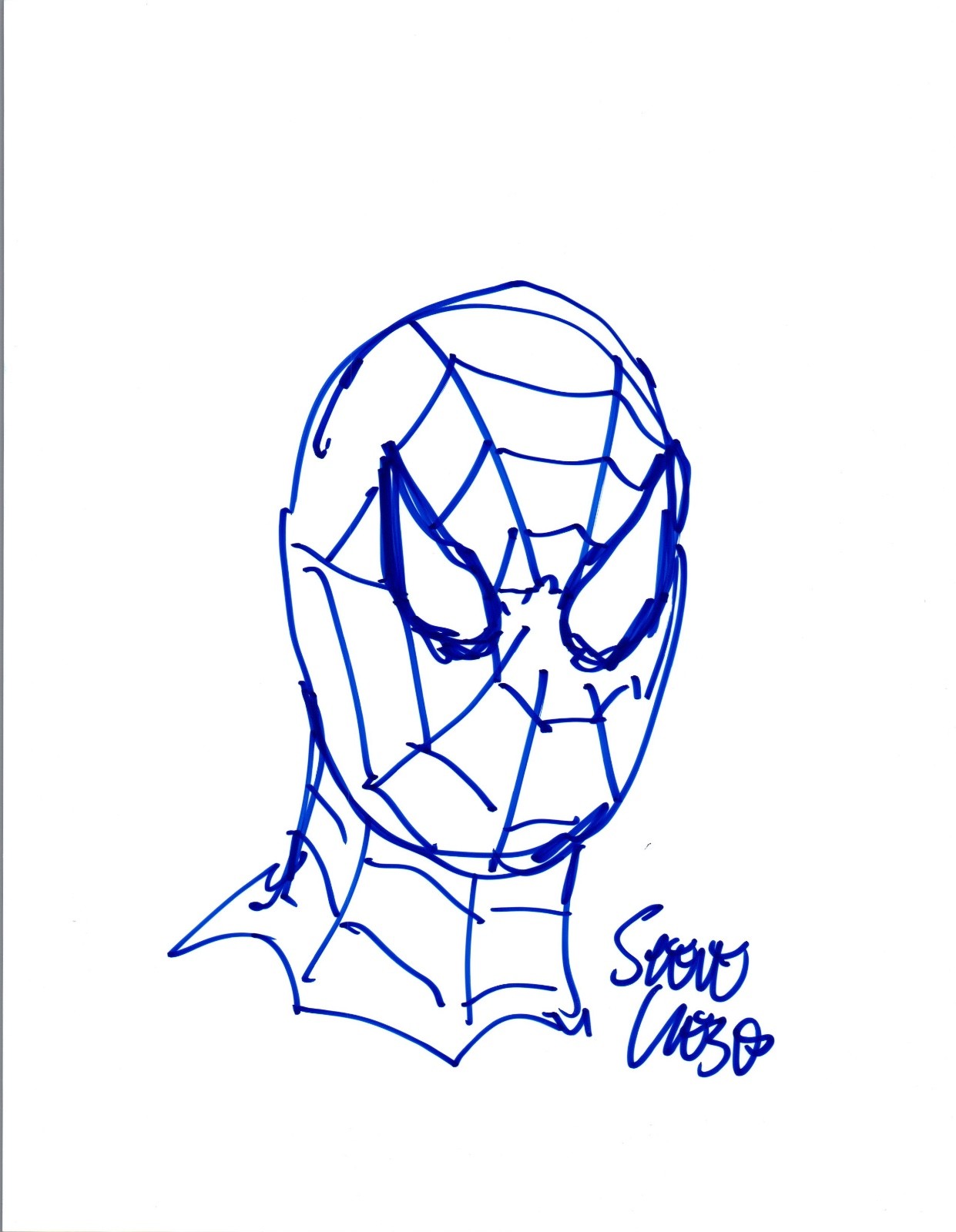 STEVE LIEBER SIGNED AUTOGRAPH DRAWN SKETCH COMIC ILLUSTRATOR SPIDER-MAN COA VD COLLECTIBLE MEMORABILIA