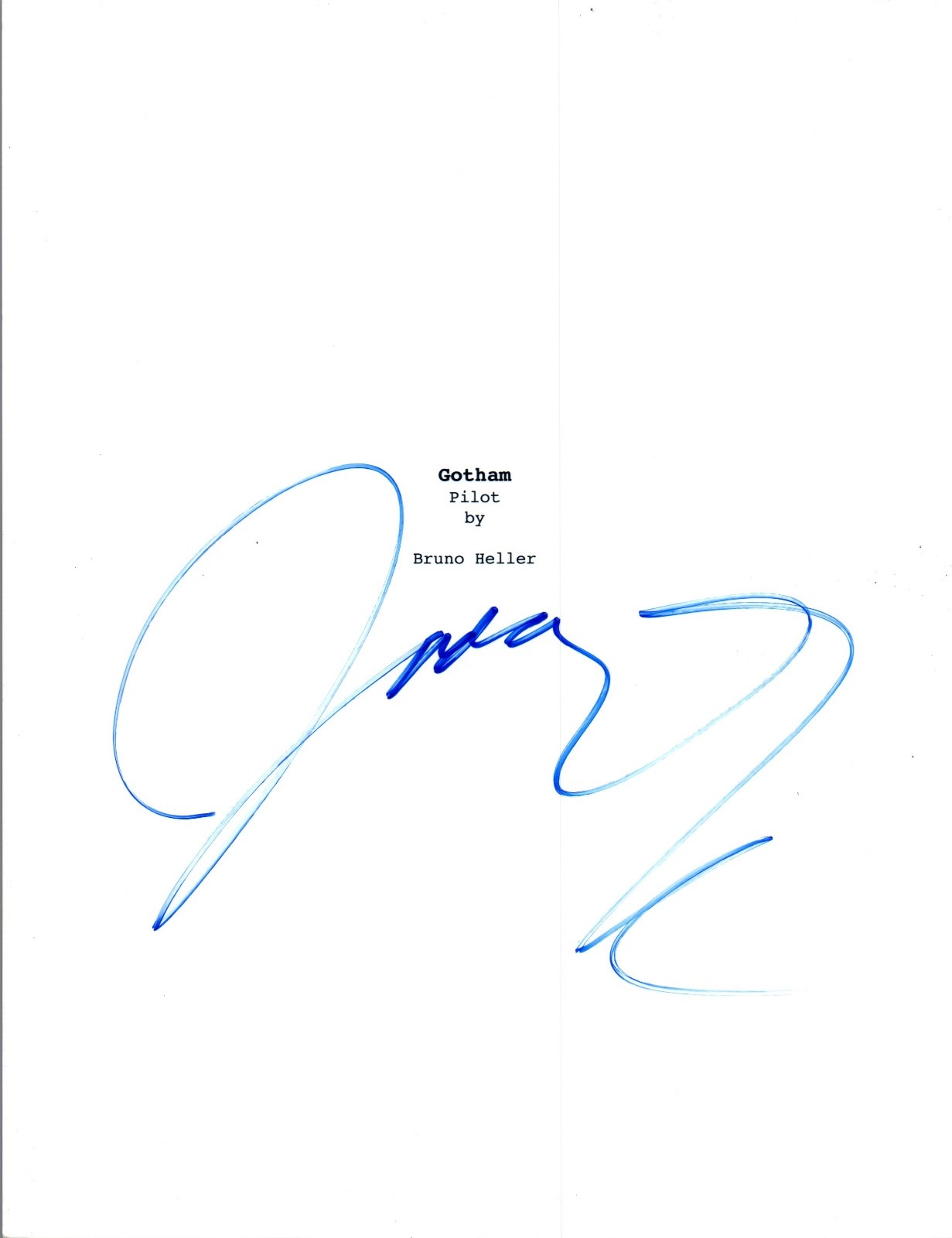 Jada Pinkett Smith Signed Autographed GOTHAM Pilot Episode Script COA VD