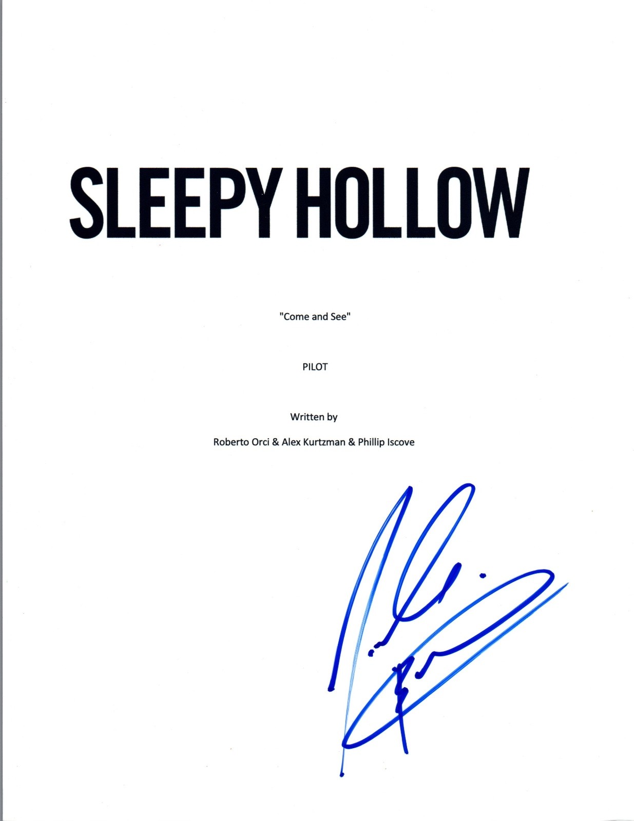 Nicole Beharie Signed Autographed SLEEPY HOLLOW Pilot Episode Script COA VD